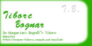 tiborc bognar business card